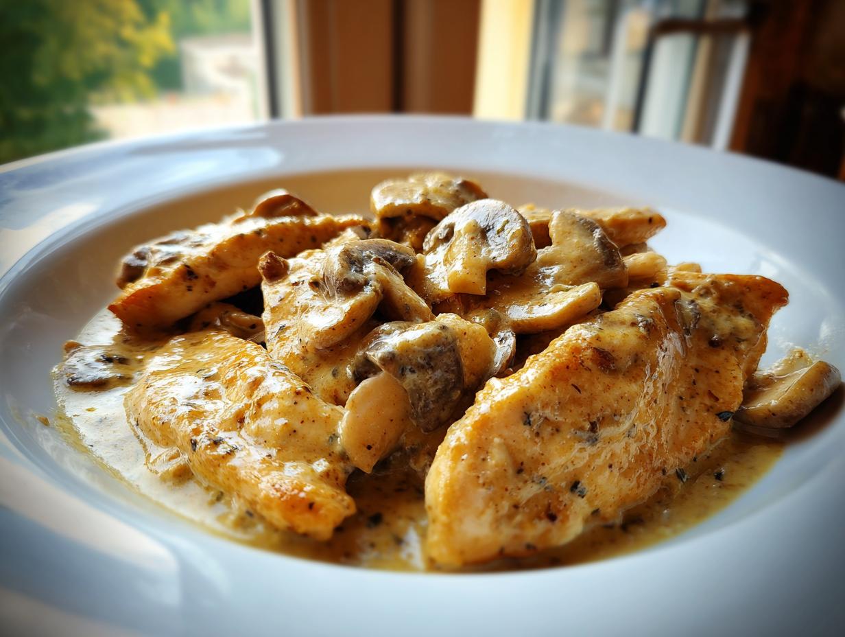 Hähnchen Stroganoff mit Suchtpotenzial Rezept - Featured
