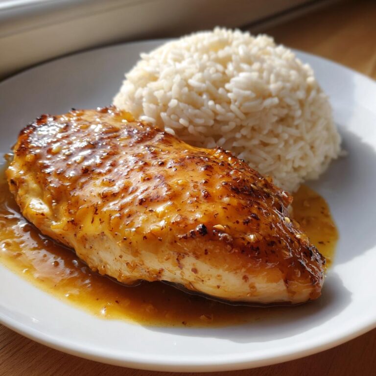 Honig Senf Hähnchen mit Reis - Tasty