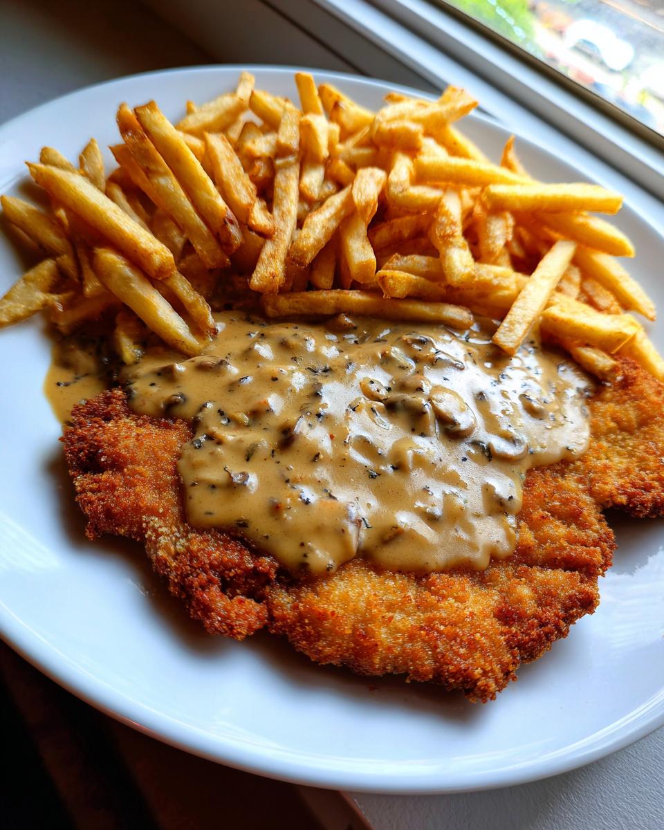 Jägerschnitzel mit Jägersoße  mit Pommes & Champignons - Other 3
