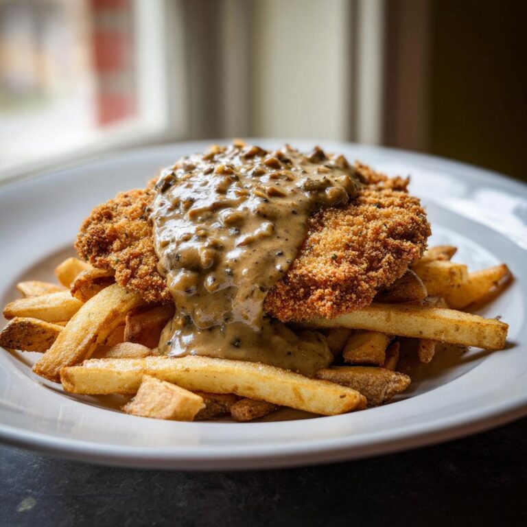 Jägerschnitzel mit Jägersoße mit Pommes & Champignons - Tasty