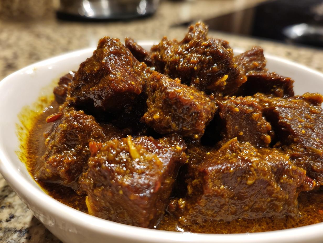 Lebkuchengulasch als Festtagsgericht im Weihnachtsmenü - Featured