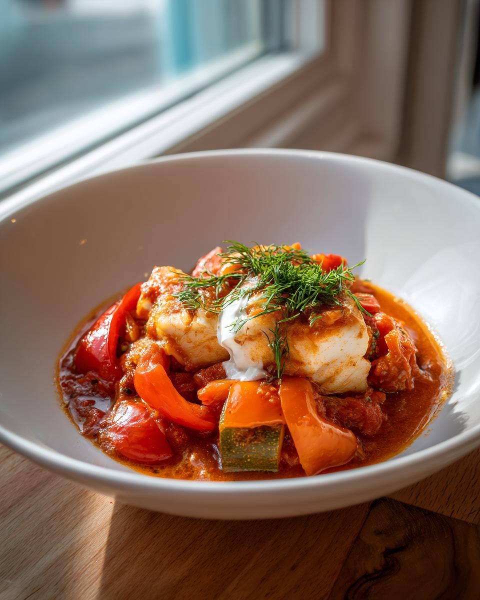 Mediterraner Fischauflauf mit Kabeljau, Paprika & Zucchini - Other 4