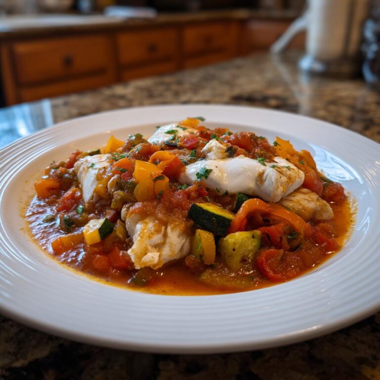 Mediterraner Fischauflauf mit Kabeljau, Paprika & Zucchini - Tasty