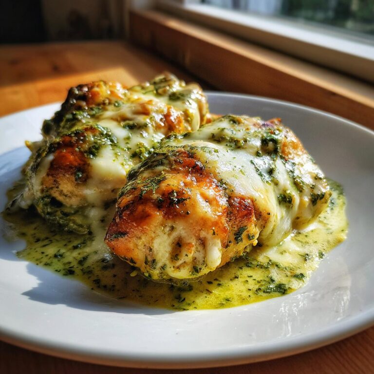 Mozzarella Hähnchen in Basilikum-Sahnesauce - Tasty