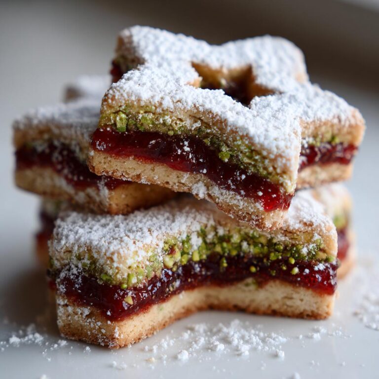 Pistazien Tannenbäumchen mit Himbeerfüllung - Tasty
