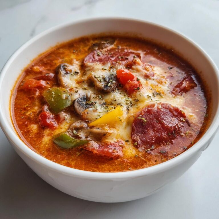 Pizzasuppe low carb - Tasty