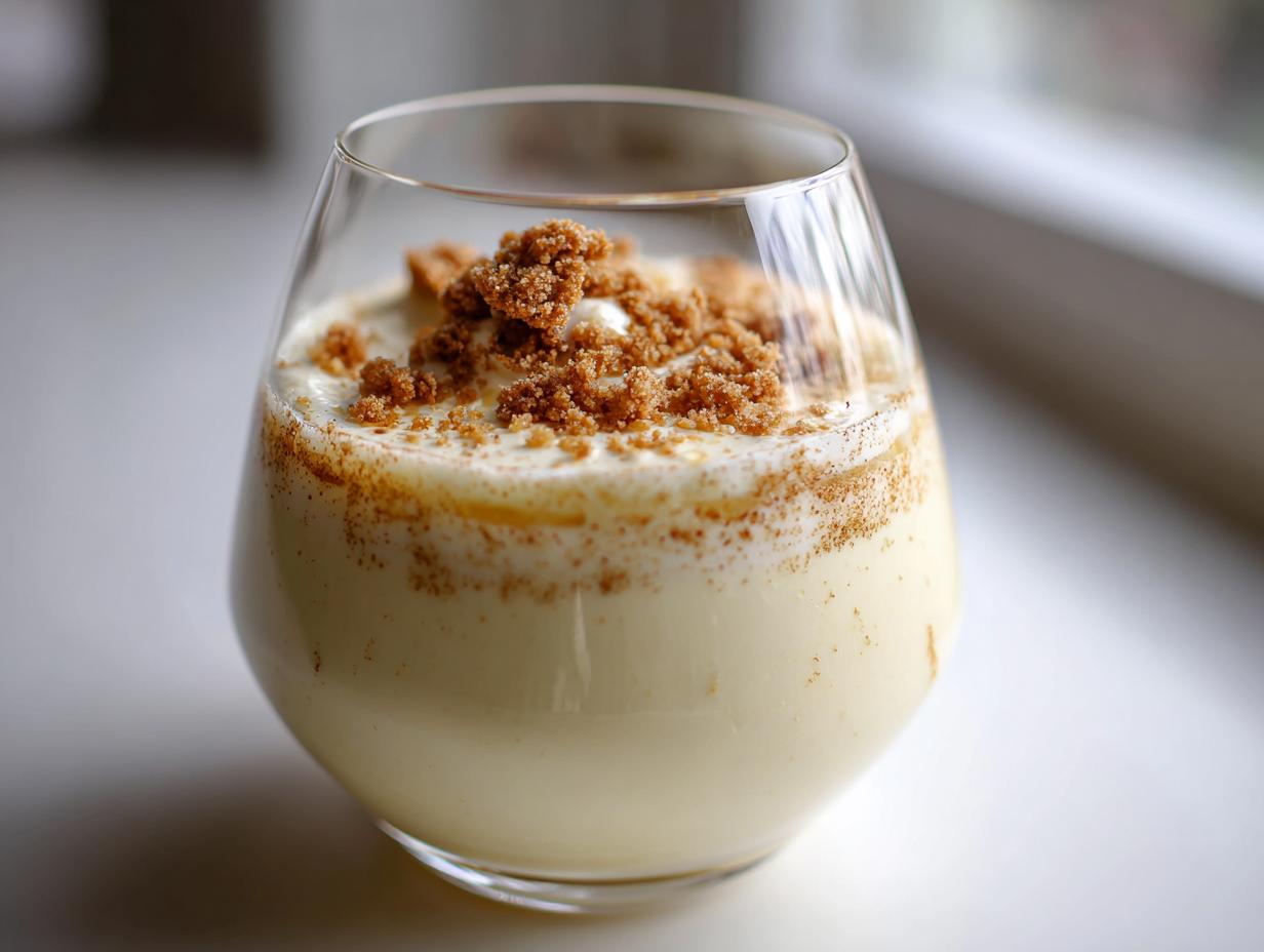 Weiße Lebkuchen-Mousse mit weißer Schokolade Rezept - Featured